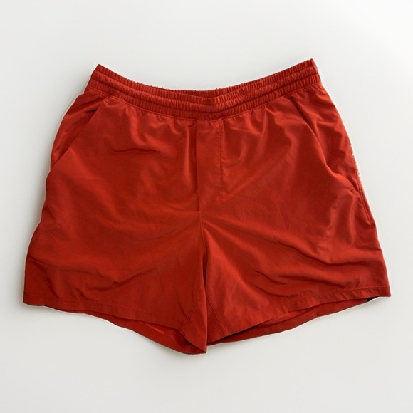 lululemon athletica Other - Lululemon Men's Running Shorts Orange Athletic Gym Training Lined Size Small
